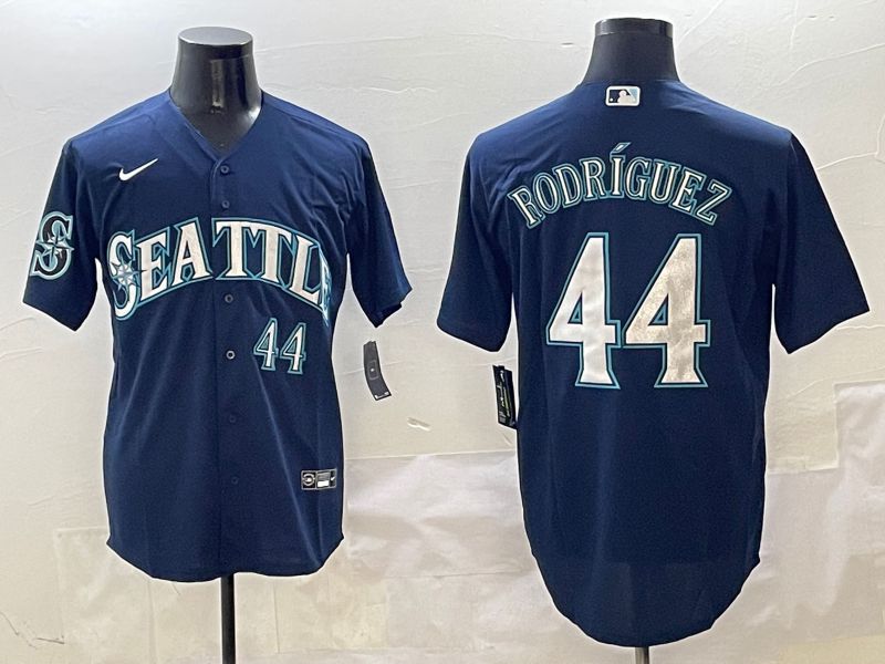 Men Seattle Mariners #44 Rodriguez Drak Blue Game 2025 Nike MLB Jersey style 2->seattle mariners->MLB Jersey
